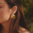 Pendientes circulares dorados elegantes – imagen 3
