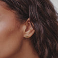 Pendientes mini corazón dorados con estilo – imagen 2