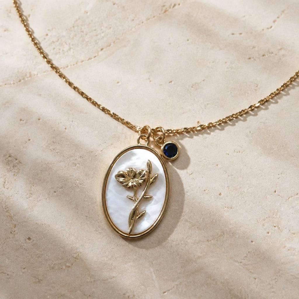 Colección de collares vintage con piedra de nacimiento – imagen 10