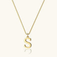 Collar vintage dorado con inicial – imagen 24