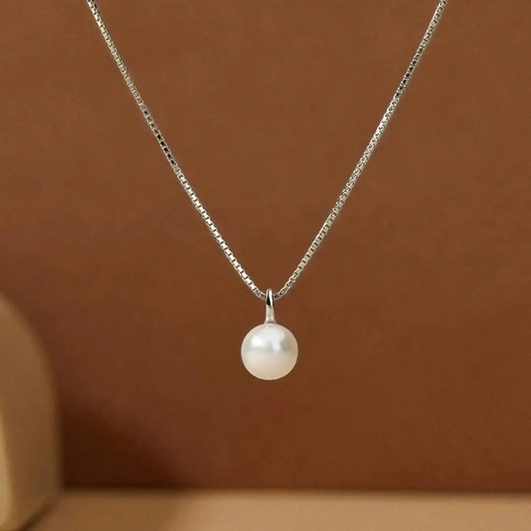 Collar con colgante de perla atemporal – imagen 2