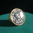 Anillo antiguo de oro con camafeo – imagen 2