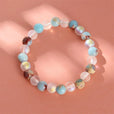Pulsera radiante de cuarzo con cuentas