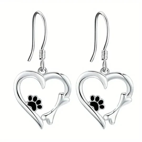 Pendientes colgantes con detalle de pata – imagen 2