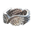 Anillo ajustable de plata con alas de ángel – imagen 5