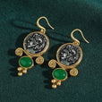Pendientes artísticos de perla en gota tallados – imagen 2