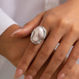 Anillos de cóctel con perla barroca gruesa – imagen 11