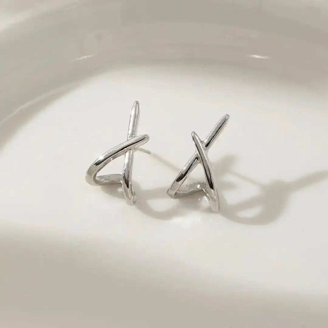 Pendientes cruz de oro atemporales – imagen 4