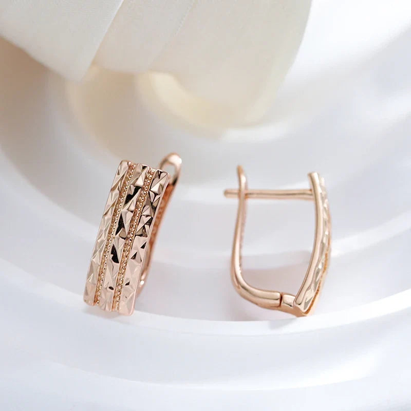 Pendientes creativos huecos brillantes – imagen 2