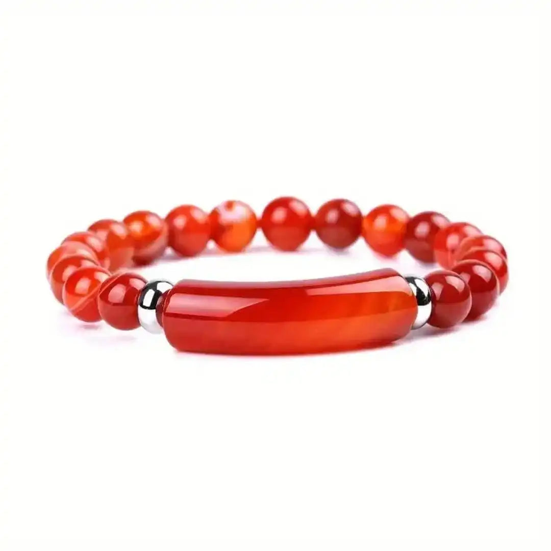 Pulsera elástica de cuentas con barra de piedras preciosas – imagen 5