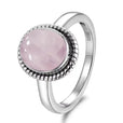 Anillo clásico ovalado de plata con cordón – imagen 5