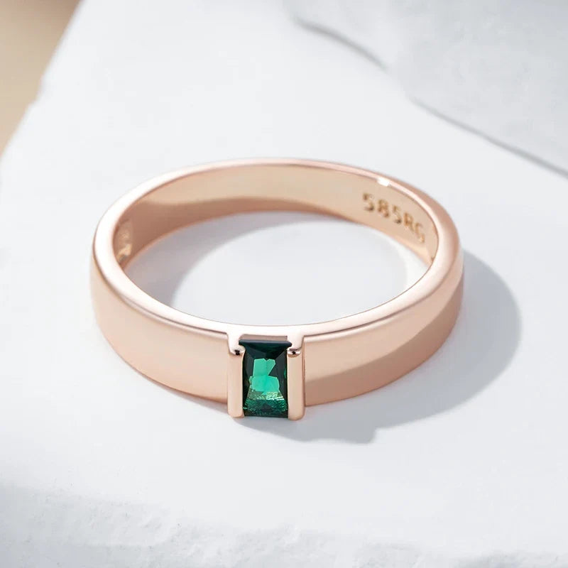 Anillo rectangular de perla de lujo – imagen 2
