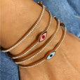 Pulsera con charms de ojo esmaltado – imagen 4