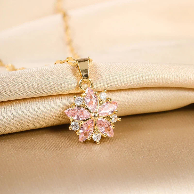 Collar romántico de rosa sakura – imagen 2