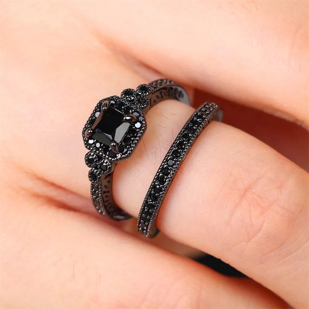 Anillos de ónix de cristal de lujo – imagen 2