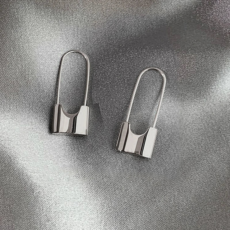 Pendientes majestuosos estilo hip hop con cierre – imagen 2