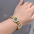 Pulsera de oro vintage antigua con retrato – imagen 4