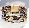 Pulsera envolvente boho ancha y multicapa