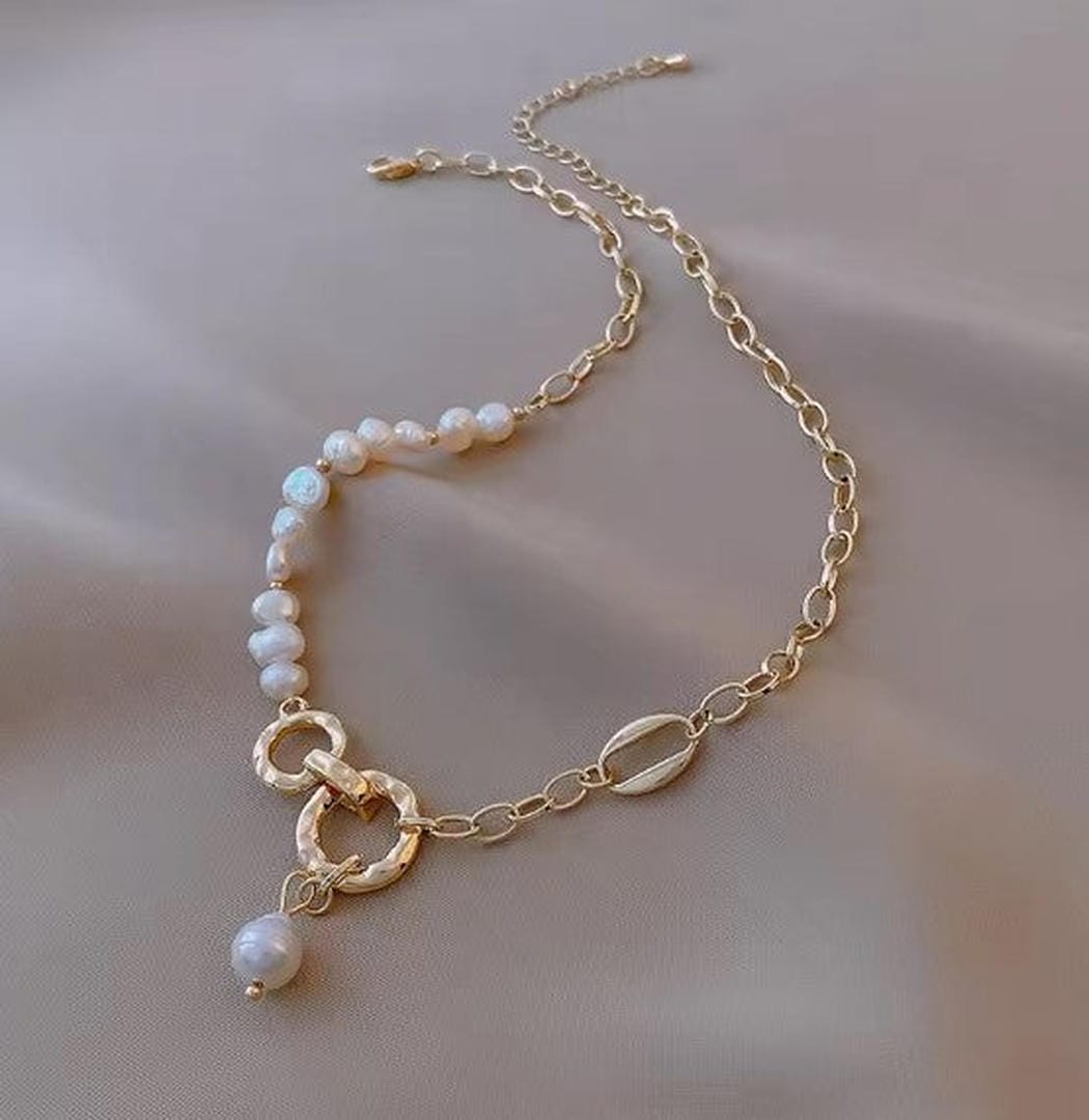 Collar de perlas de agua dulce naturales – imagen 2