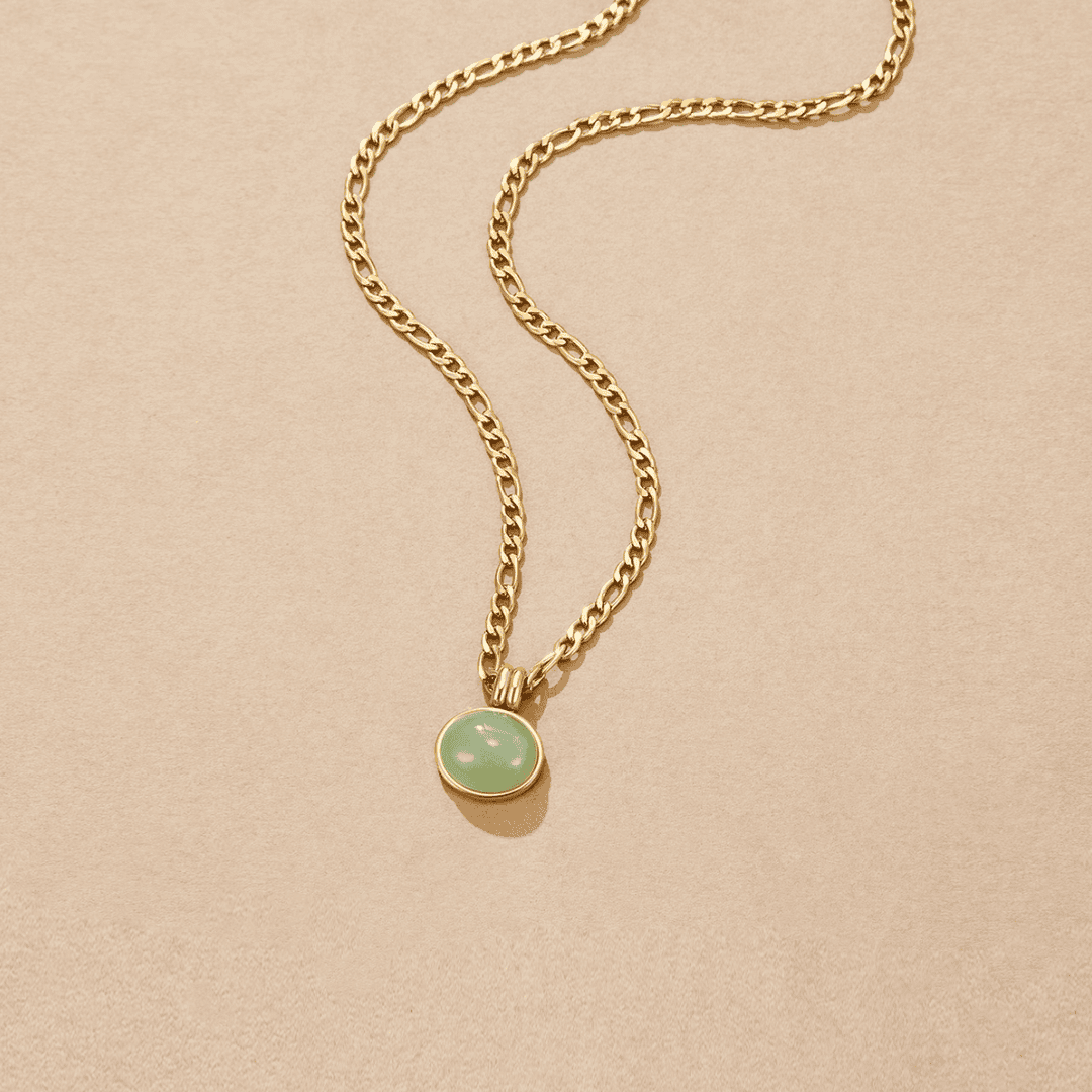 Collar colgante de jade Carmen, Lucía & Rocío