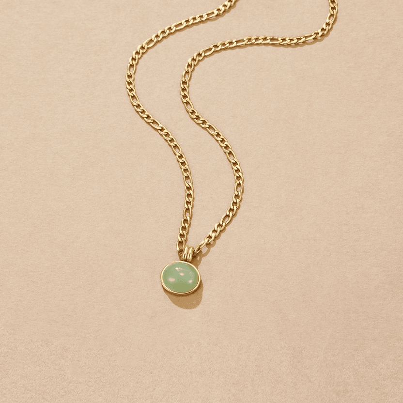 Collar colgante de jade Carmen, Lucía & Rocío