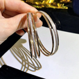 Pendientes statement de cristal antiguo