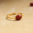 Anillo de bambú con perla pulida – imagen 2
