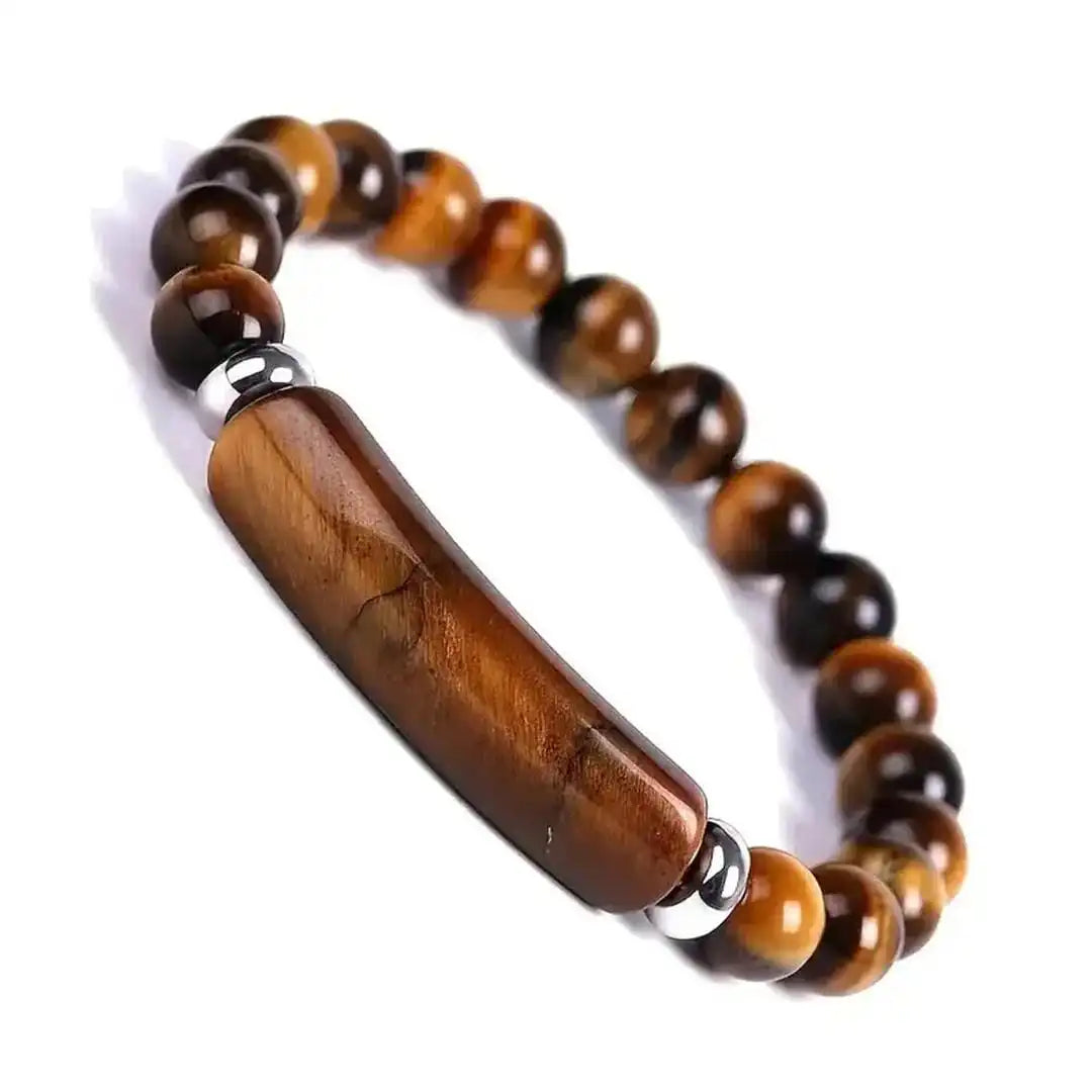 Pulsera elástica de cuentas con barra de piedras preciosas – imagen 8