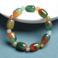 Pulsera de cuentas de jade en forma de barril – imagen 5