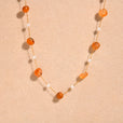 Collar bohemio de perlas con cadena – imagen 4