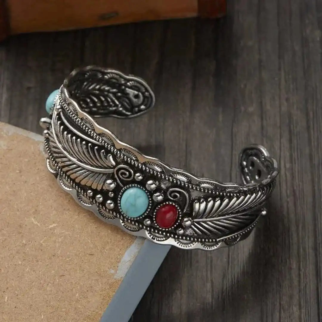 Pulsera Mesina de turquesa, plata y oro – imagen 3