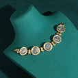 Pulsera de oro vintage antigua con retrato – imagen 3