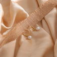 Pendientes largos de perla Majesty