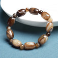 Pulsera de cuentas de jade en forma de barril – imagen 2