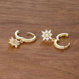 Pendientes colgantes clásicos de copo de nieve de cristal – imagen 6