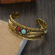 Pulsera Mesina de turquesa, plata y oro – imagen 7