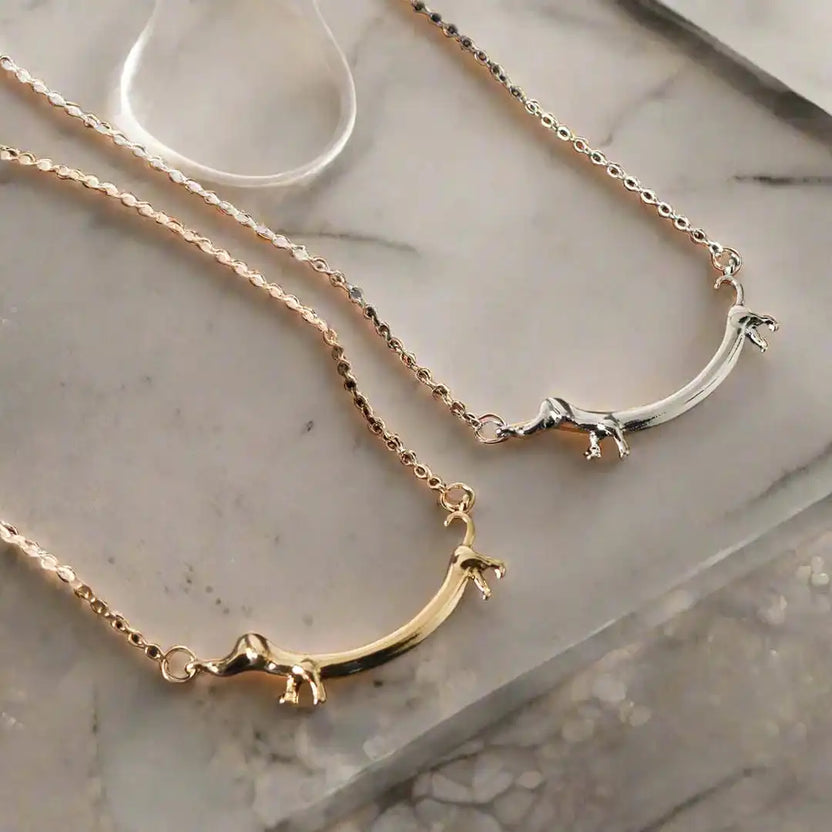 Collar con colgante de teckel