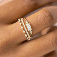 Set de anillos dorados Mila