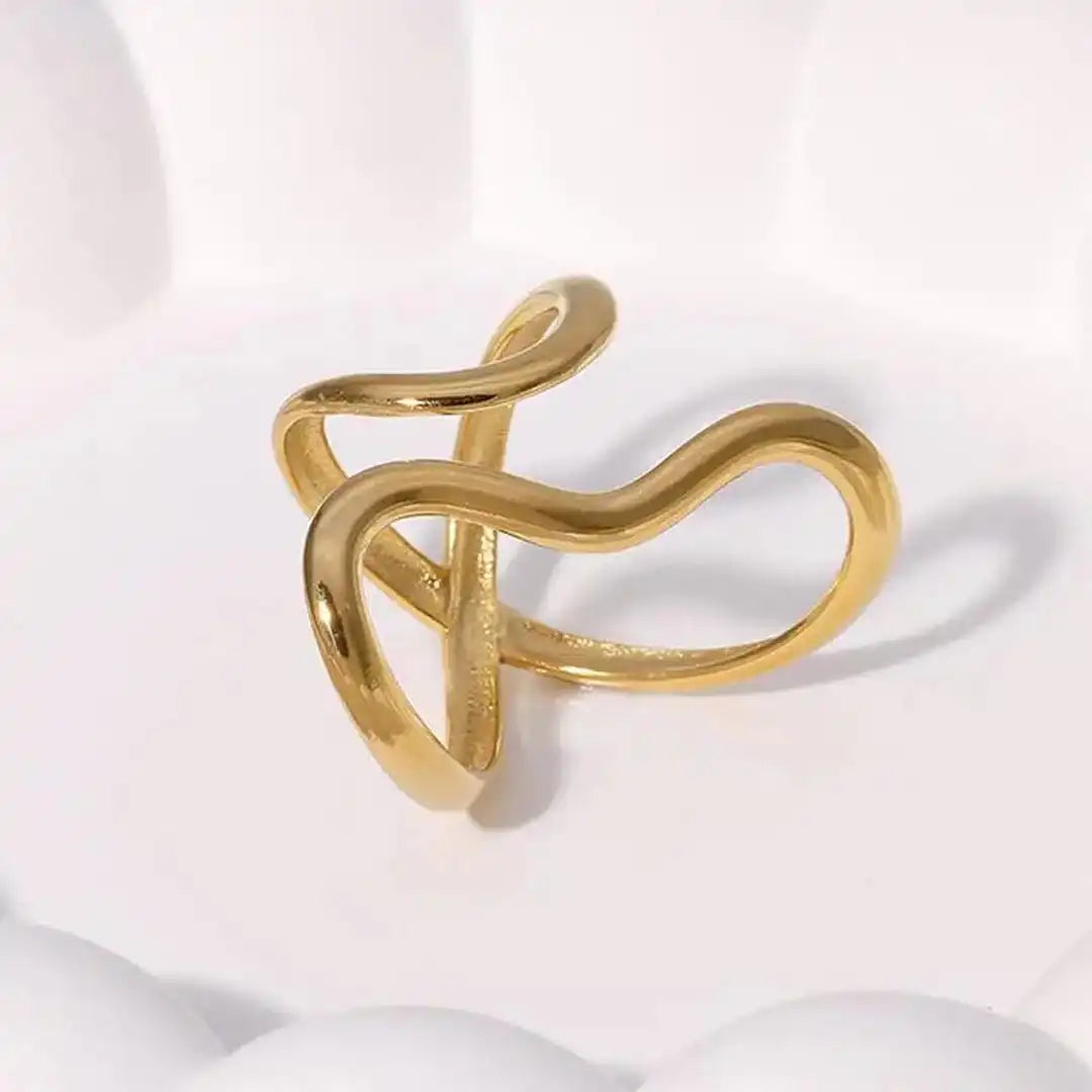 Anillo ajustable dorado Enchant – imagen 2