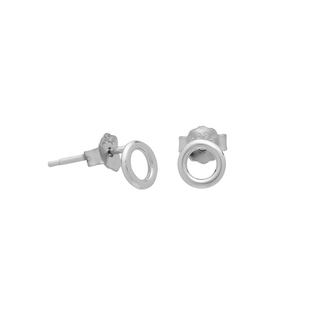 Pendientes micro circulares en oro o plata – imagen 4