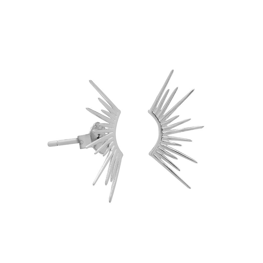 Pendientes Ray en oro o plata – imagen 4