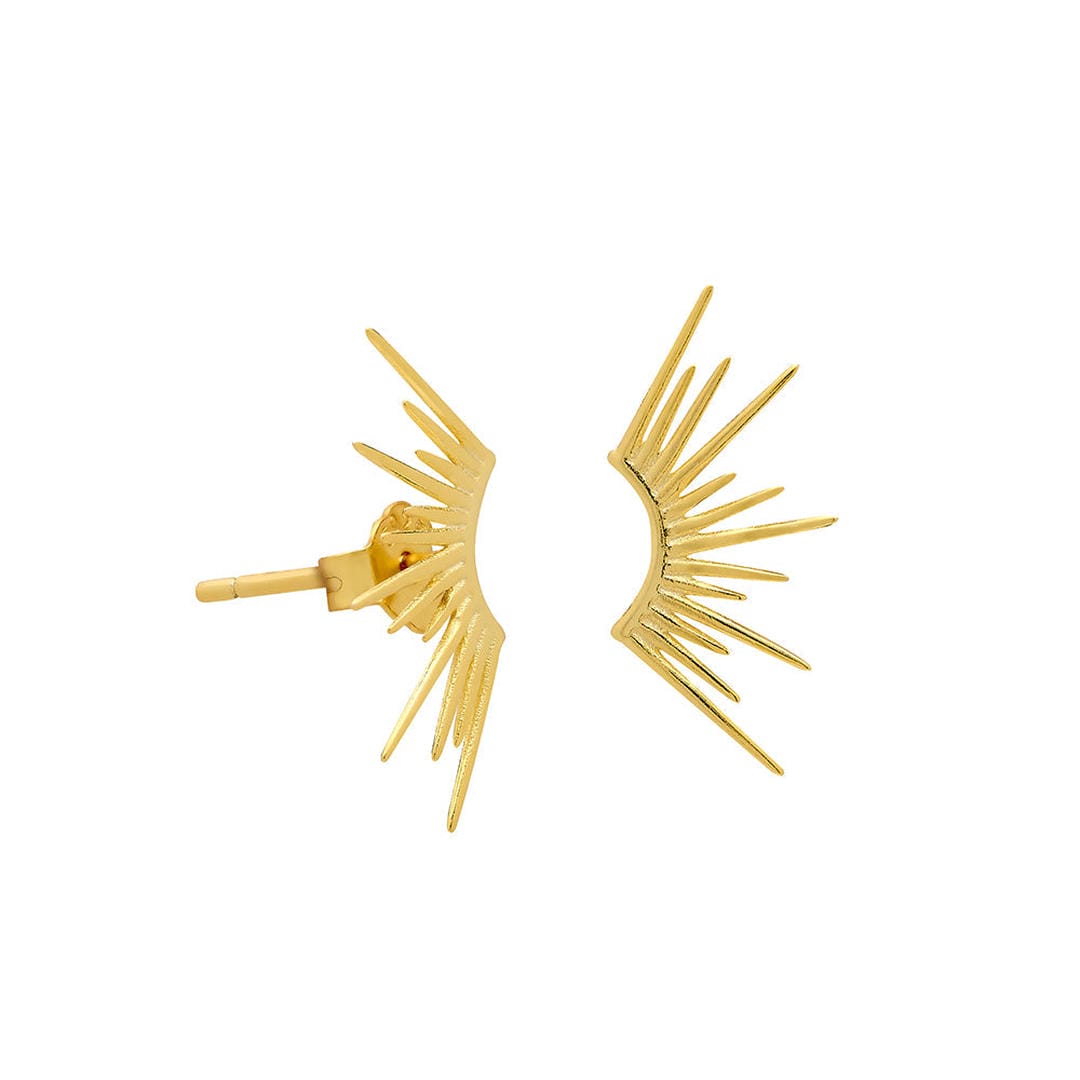 Pendientes Ray en oro o plata – imagen 3
