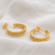 Pendientes aro con cristales