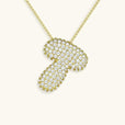 Collar con inicial Bubble de cristales – imagen 22