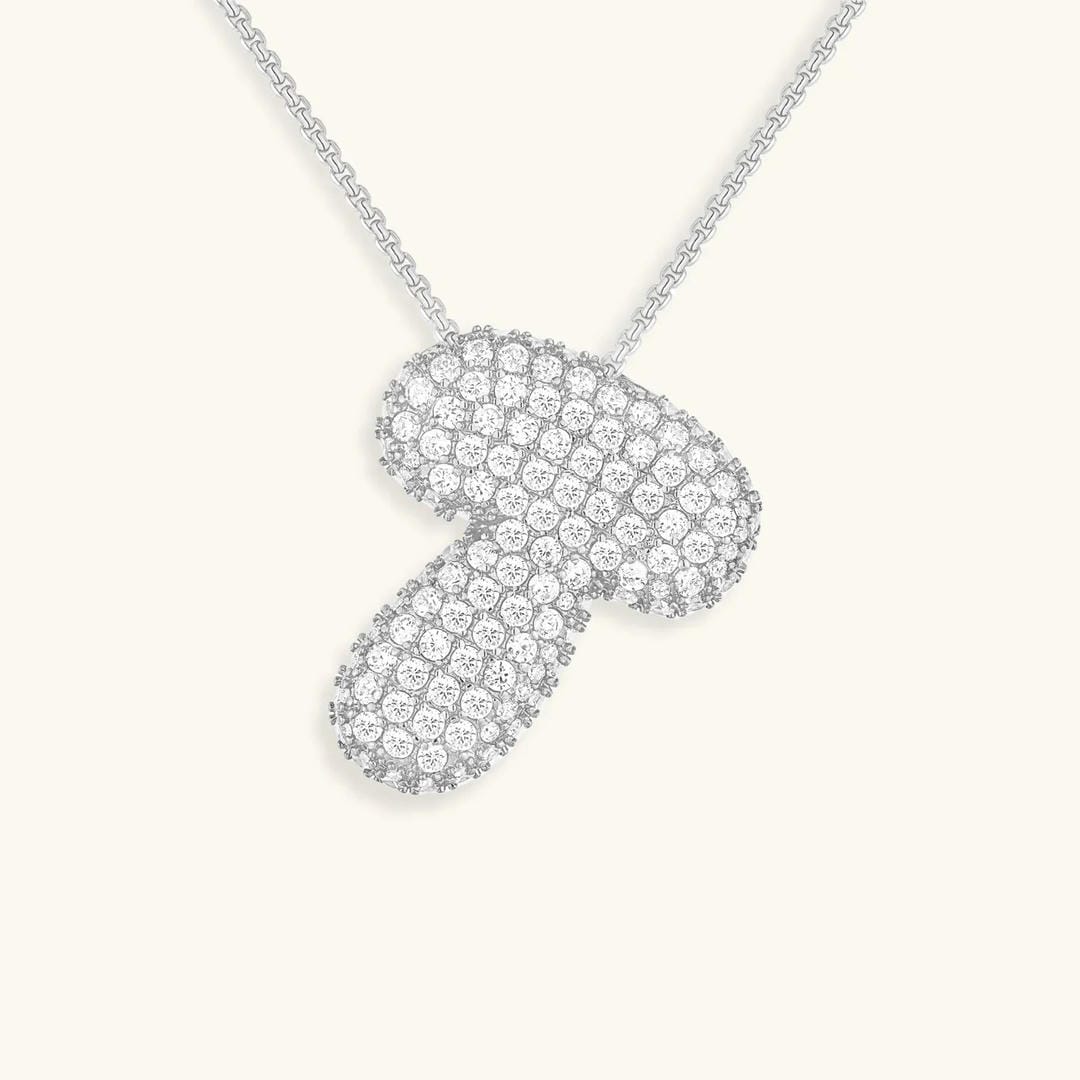 Collar con inicial Bubble de cristales – imagen 51