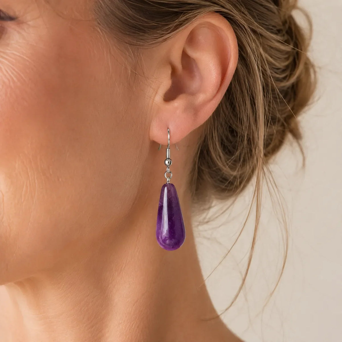 Pendientes de gota con gancho