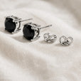 Pendientes de piedra de talla redonda atemporales – imagen 2