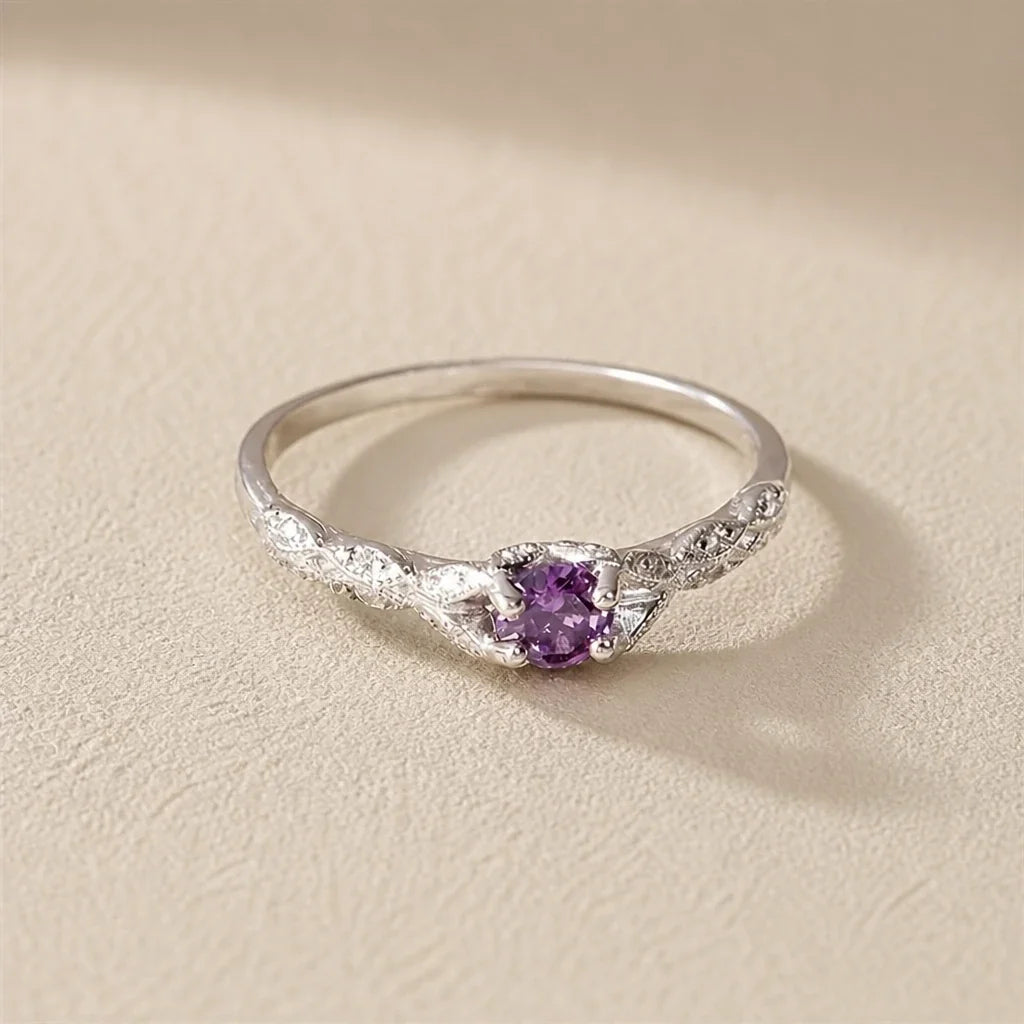 Anillo de plata solitario atemporal – imagen 2