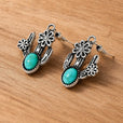 Pendientes de flor de cactus turquesa – imagen 2