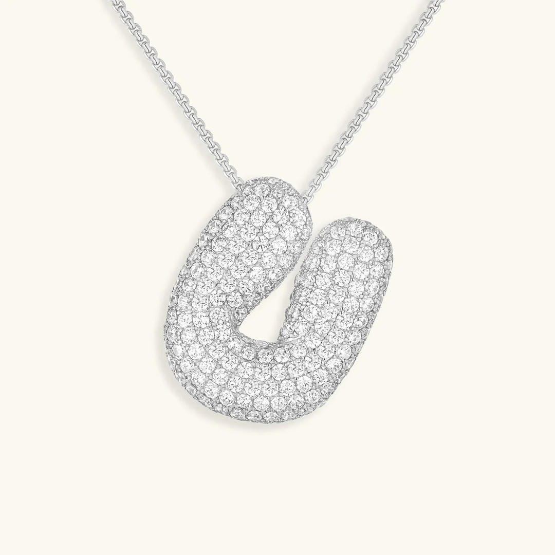 Collar con inicial Bubble de cristales – imagen 52